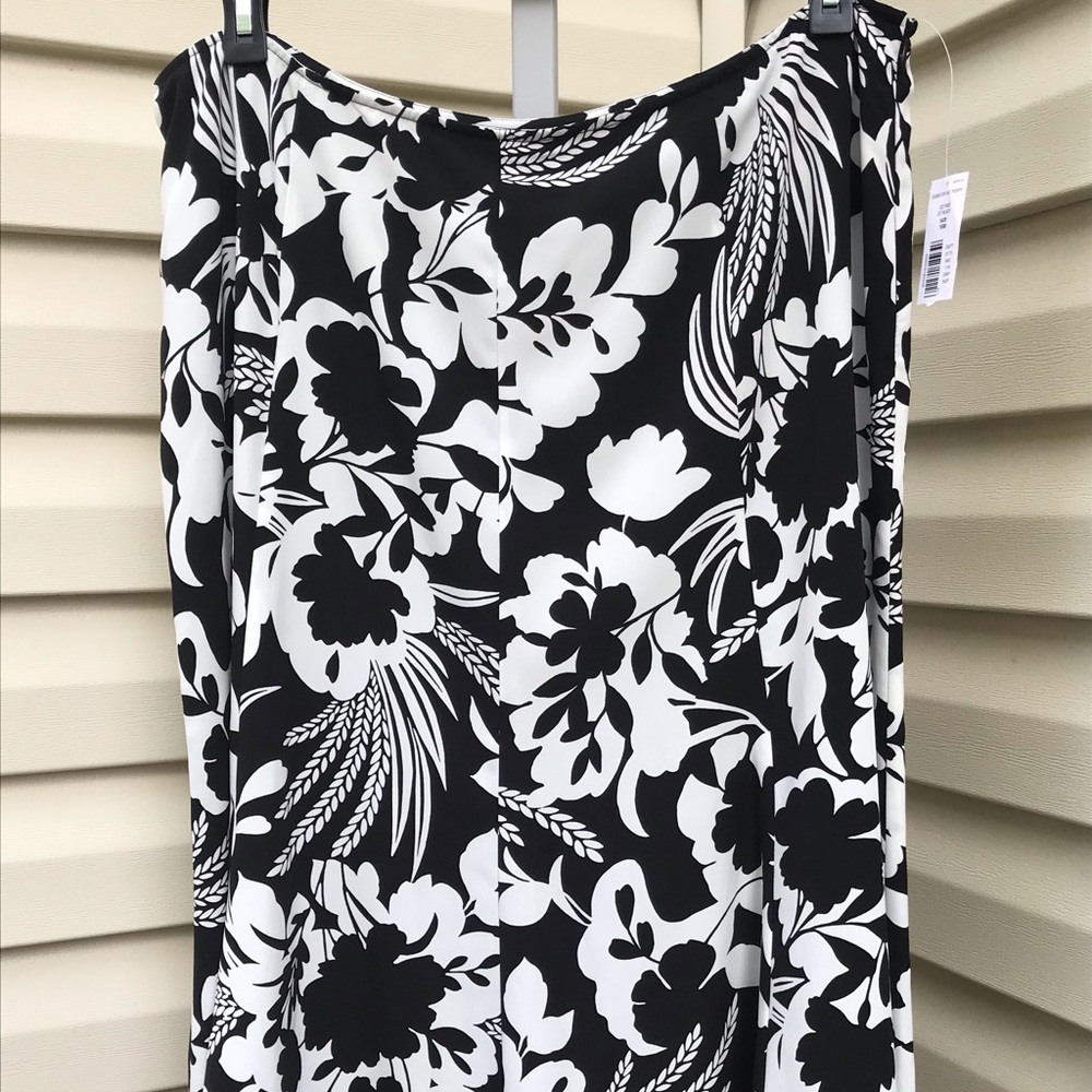 Black and Ivory Judith Hart Skirt NWT